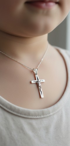 Krzyzyk  diamentowany z wizerunkiem Chrystusa 