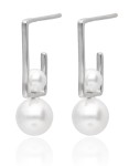 Kolczyki srebrne perły