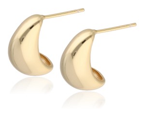 Kolczyki srebrne pozłacane kropla1.5 cm