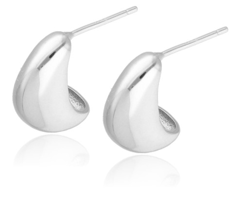 Kolczyki srebrne kropla
